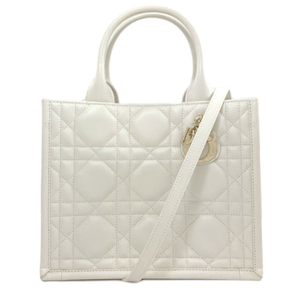 CHRISTIAN DIOR Lady Dior 2WAY Handbag Calf Ladies [Used]
