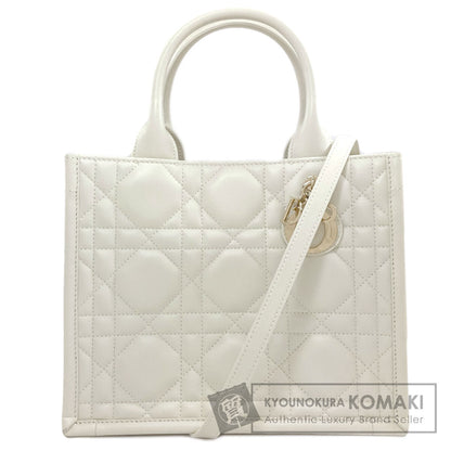 CHRISTIAN DIOR Lady Dior 2WAY Handbag Calf Ladies [Used]