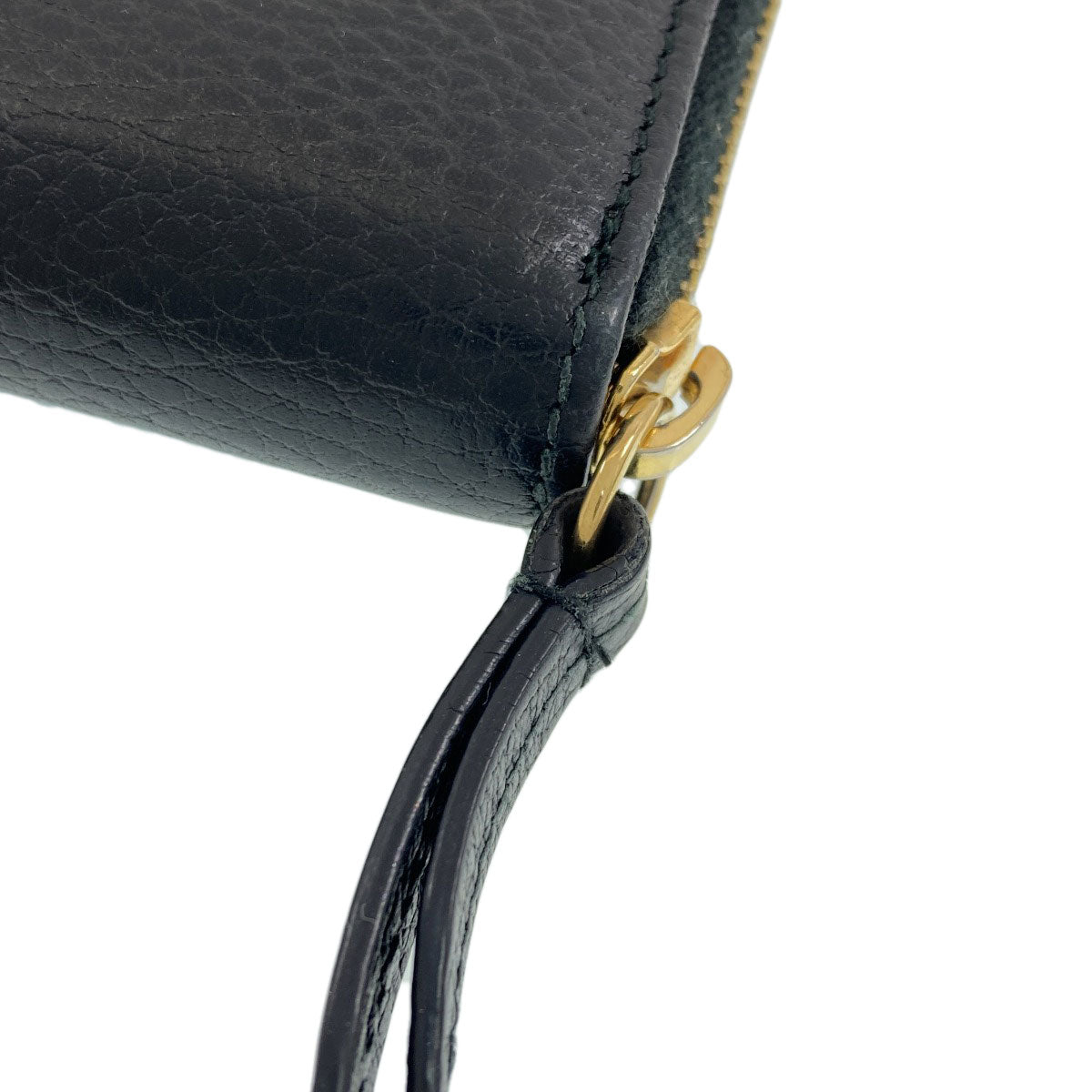 GUCCI 456117 Zip Around GG Marmont Double G Long wallet (with coin pocket) Calf Ladies [Used]