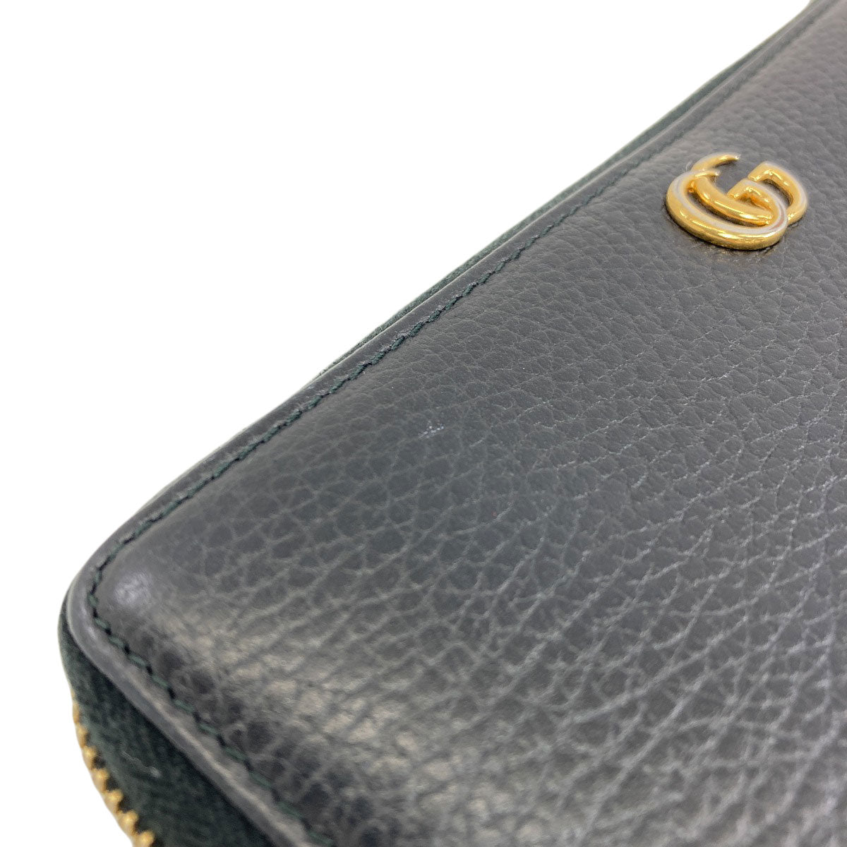 GUCCI 456117 Zip Around GG Marmont Double G Long wallet (with coin pocket) Calf Ladies [Used]