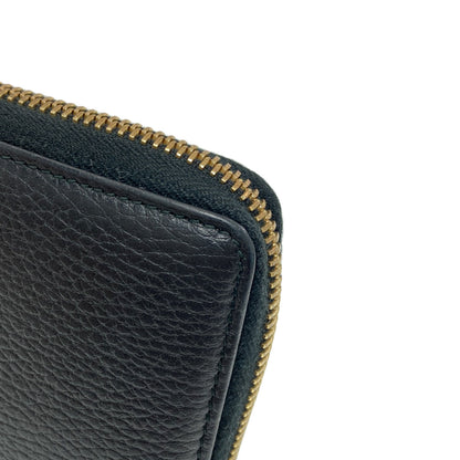 GUCCI 456117 Zip Around GG Marmont Double G Long wallet (with coin pocket) Calf Ladies [Used]
