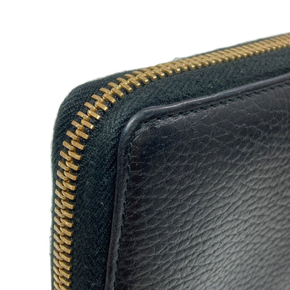 GUCCI 456117 Zip Around GG Marmont Double G Long wallet (with coin pocket) Calf Ladies [Used]