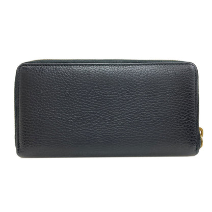 GUCCI 456117 Zip Around GG Marmont Double G Long wallet (with coin pocket) Calf Ladies [Used]