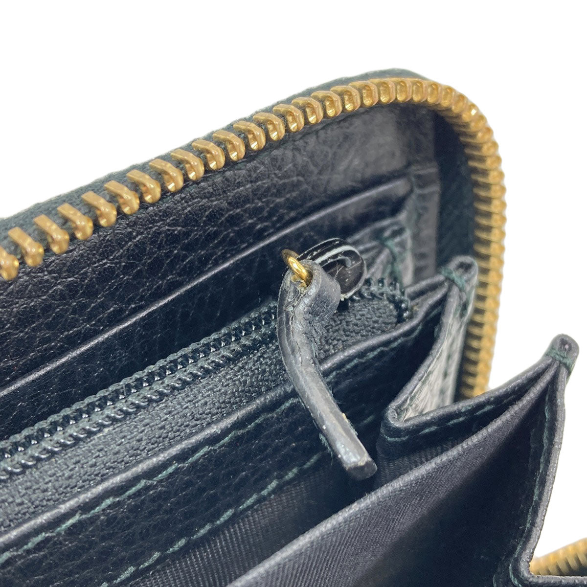GUCCI 456117 Zip Around GG Marmont Double G Long wallet (with coin pocket) Calf Ladies [Used]