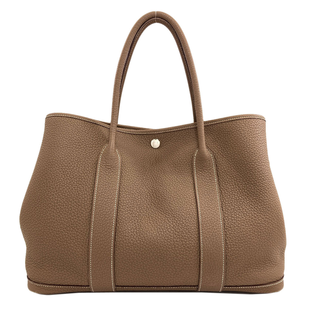 HERMES Garden Party PM Etoupe SilverHardware Tote Bag Negonda Ladies [Used]