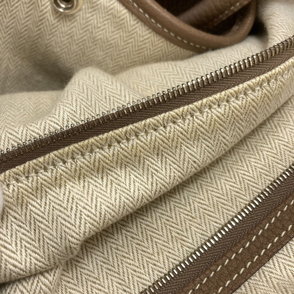 HERMES Garden Party PM Etoupe SilverHardware Tote Bag Negonda Ladies [Used]