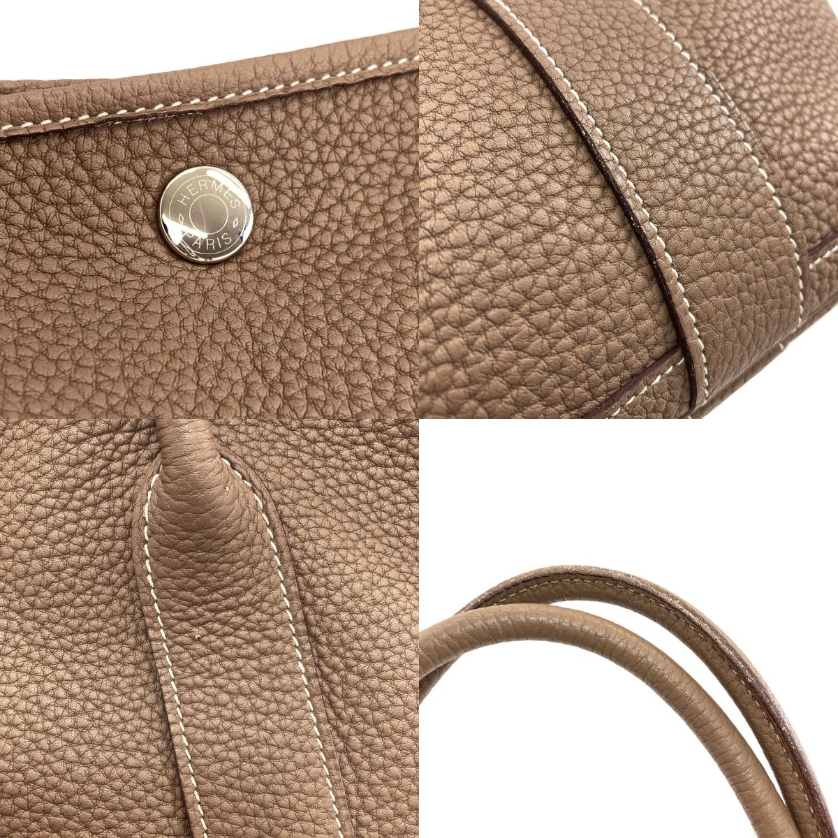 HERMES Garden Party PM Etoupe SilverHardware Tote Bag Negonda Ladies [Used]