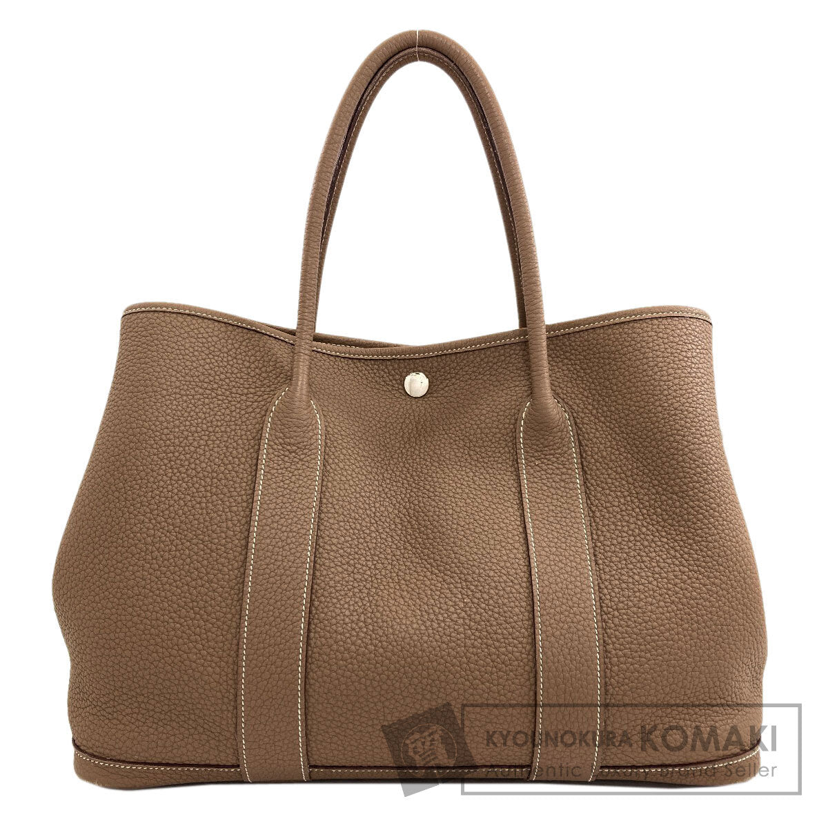 HERMES Garden Party PM Etoupe SilverHardware Tote Bag Negonda Ladies [Used]