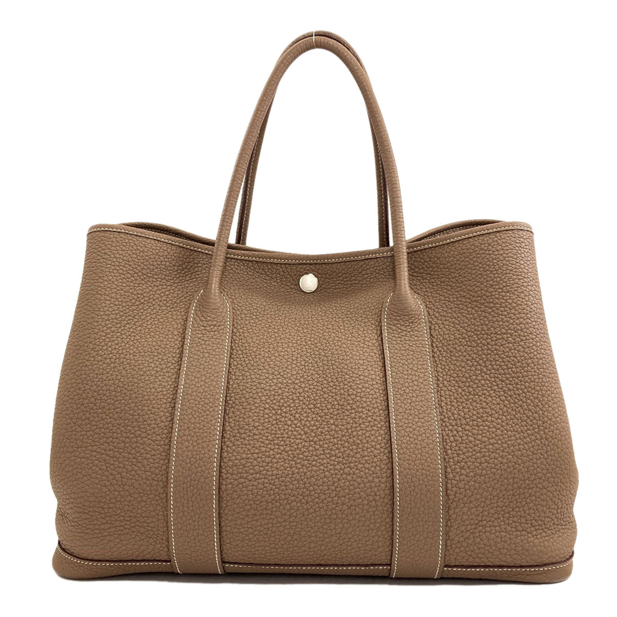 HERMES Garden Party PM Etoupe SilverHardware Tote Bag Negonda Ladies [Used]