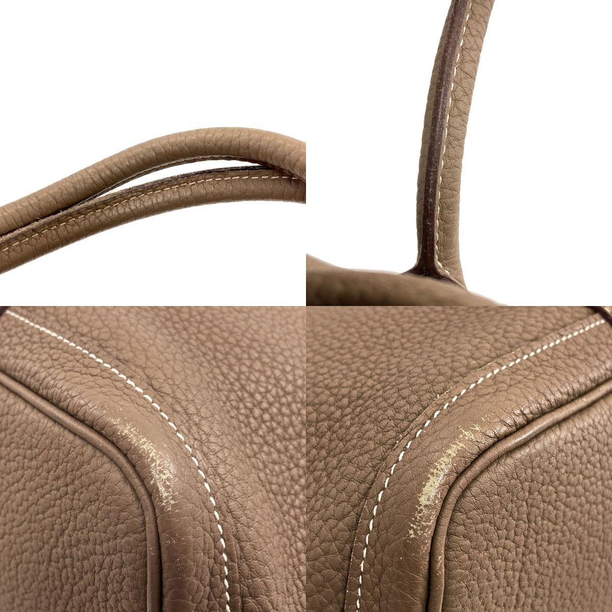 HERMES Garden Party PM Etoupe SilverHardware Tote Bag Negonda Ladies [Used]