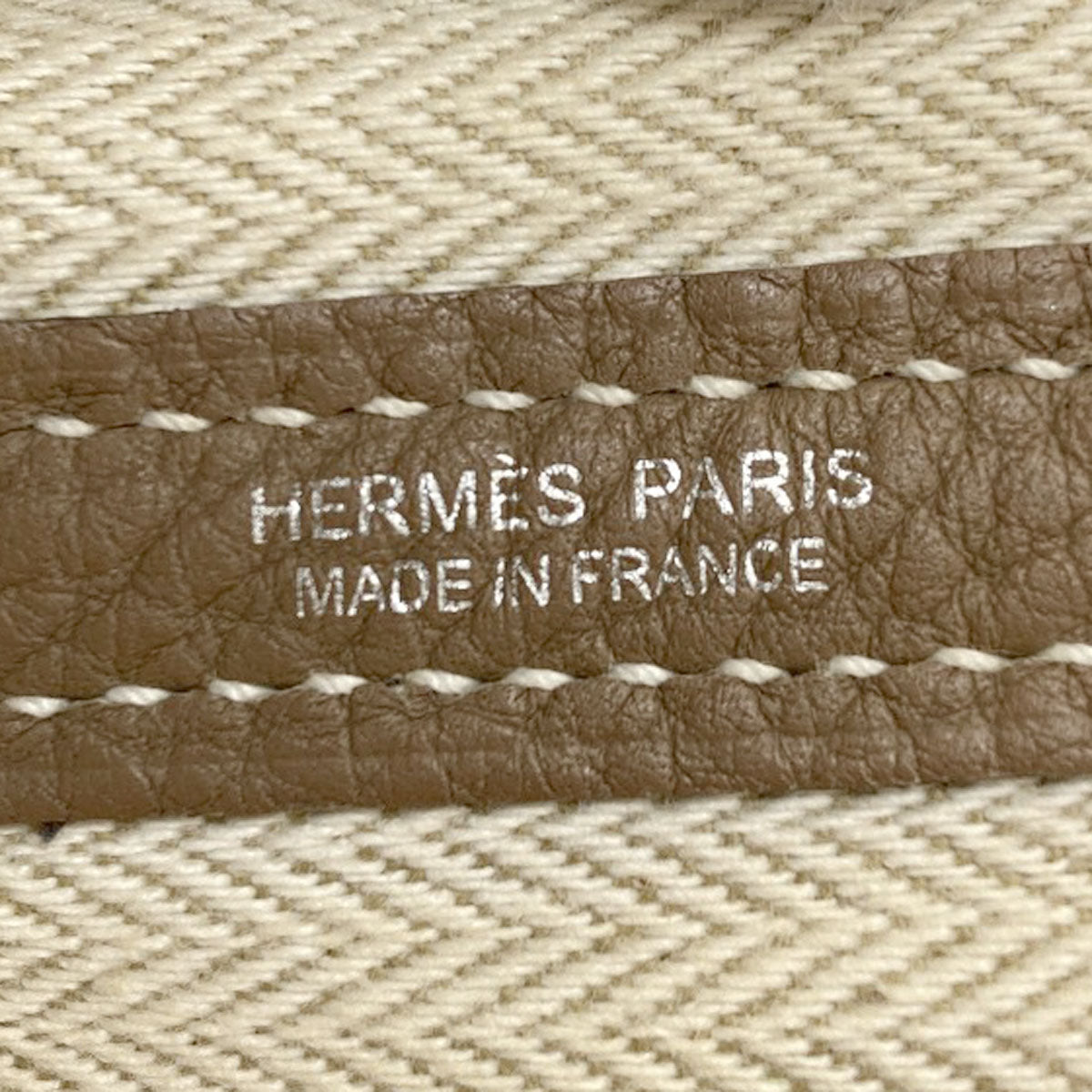 HERMES Garden Party PM Etoupe SilverHardware Tote Bag Negonda Ladies [Used]