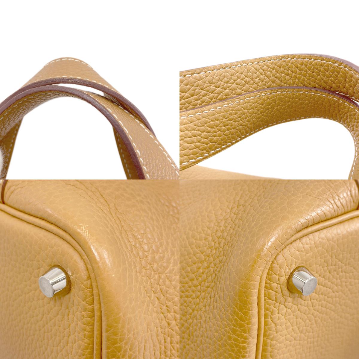 HERMES Picotin Lock PM Camel SilverHardware Handbag Taurillon Clemence Ladies [Used]