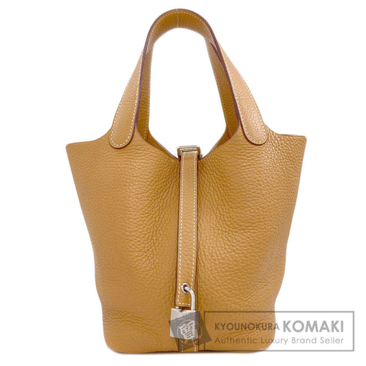HERMES Picotin Lock PM Camel SilverHardware Handbag Taurillon Clemence Ladies [Used]