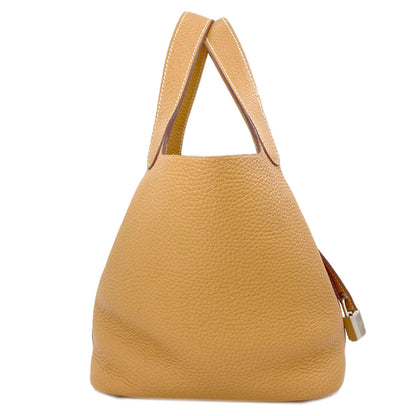 HERMES Picotin Lock PM Camel SilverHardware Handbag Taurillon Clemence Ladies [Used]