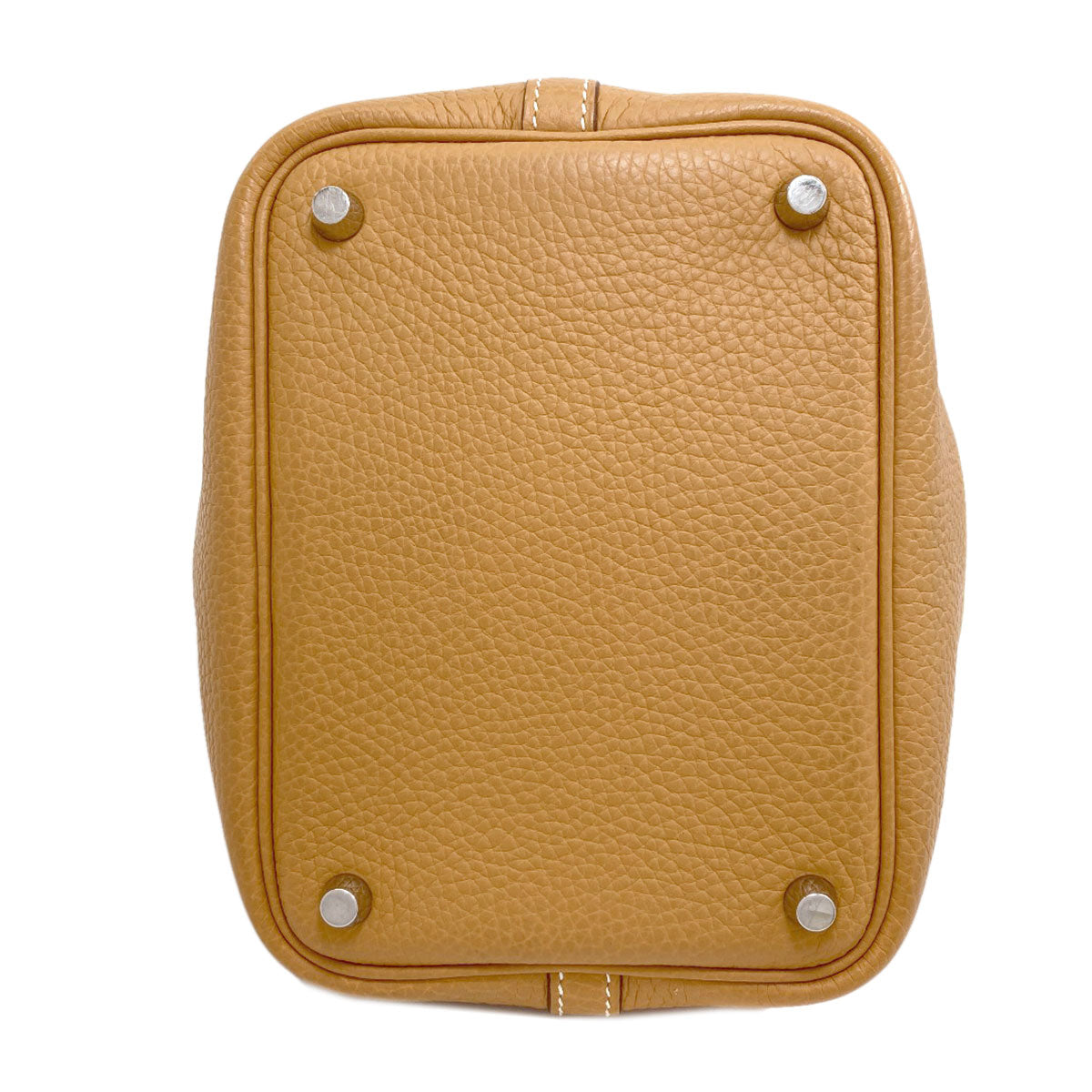 HERMES Picotin Lock PM Camel SilverHardware Handbag Taurillon Clemence Ladies [Used]
