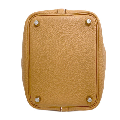 HERMES Picotin Lock PM Camel SilverHardware Handbag Taurillon Clemence Ladies [Used]