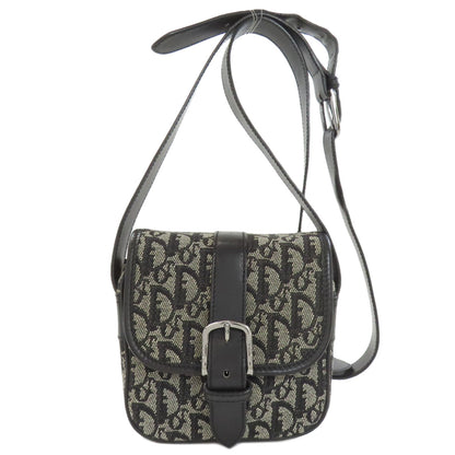 CHRISTIAN DIOR Trotter pattern Shoulder Bag Canvas Ladies [Used]