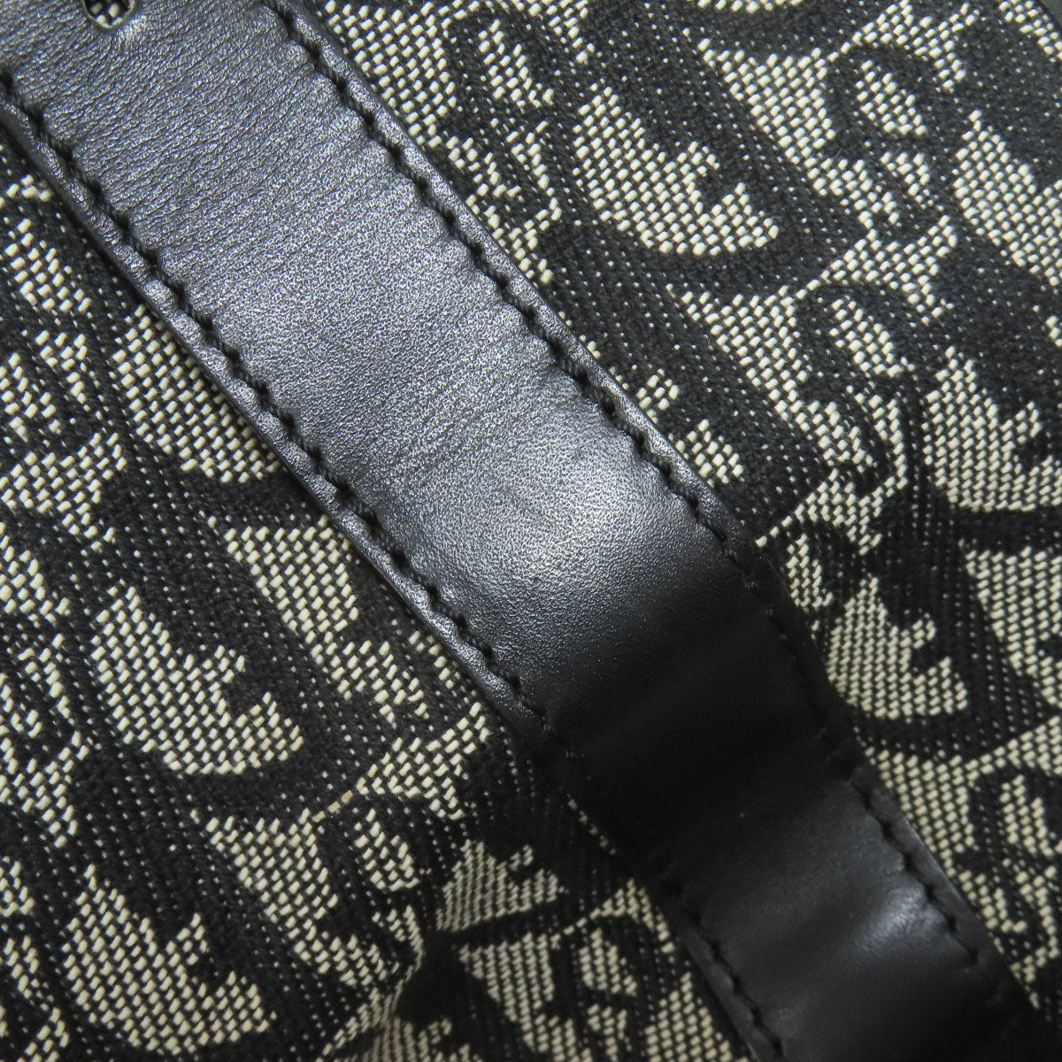 CHRISTIAN DIOR Trotter pattern Shoulder Bag Canvas Ladies [Used]