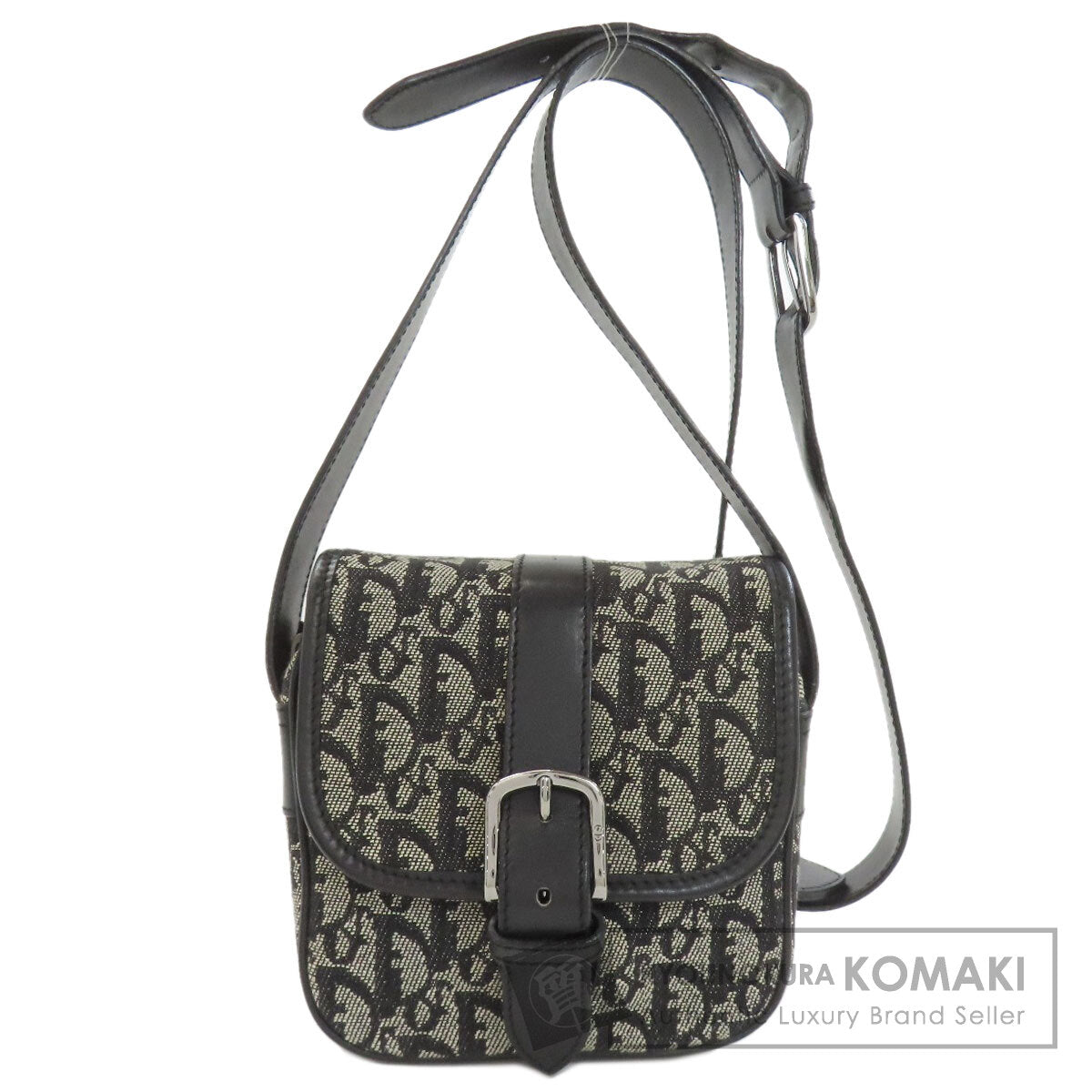 CHRISTIAN DIOR Trotter pattern Shoulder Bag Canvas Ladies [Used]