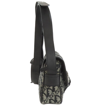 CHRISTIAN DIOR Trotter pattern Shoulder Bag Canvas Ladies [Used]