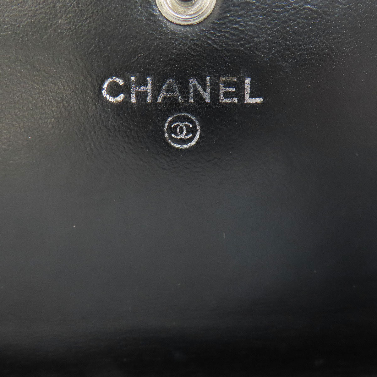 CHANEL Camellia Silver Hardware Long wallet (with coin pocket) Calf Ladies [Used]