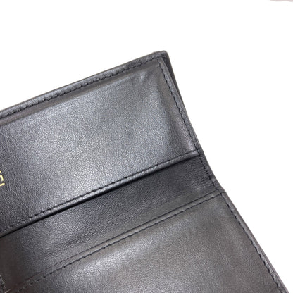 CHANEL COCO Mark Matelasse GoldHardware Bifold Wallet with Coin Pocket Grained Calfskin Skin Ladies [Used]