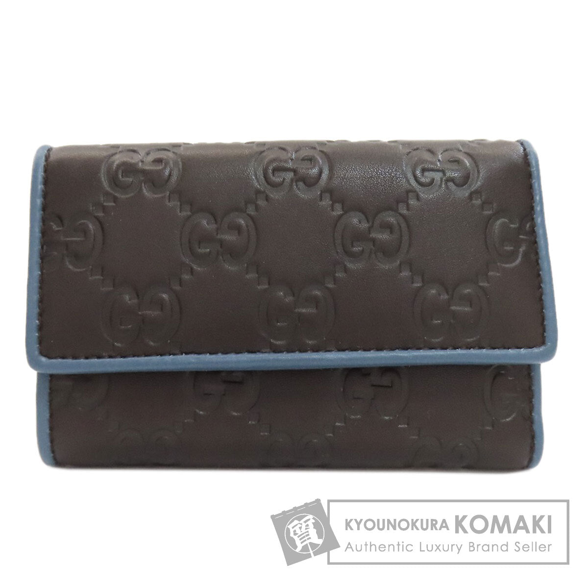 GUCCI 256441 GG signature guccissima Bifold Wallet with Coin Pocket Leather Ladies [Used]
