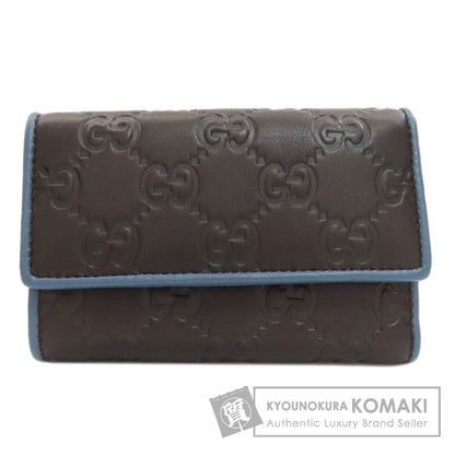 GUCCI 256441 GG signature guccissima Bifold Wallet with Coin Pocket Leather Ladies [Used]