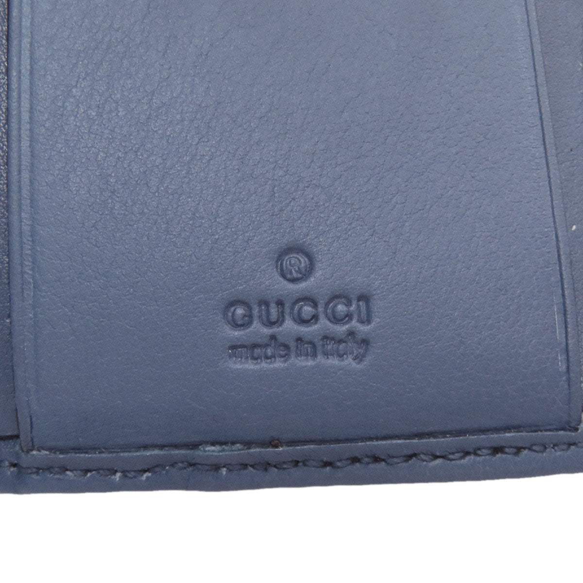 GUCCI 256441 GG signature guccissima Bifold Wallet with Coin Pocket Leather Ladies [Used]