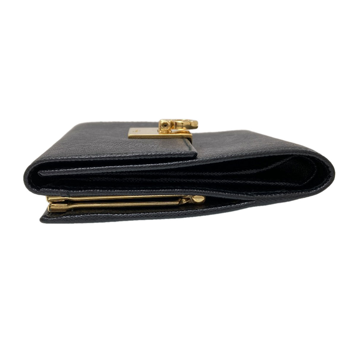 Salvatore Ferragamo GanciniHardware Bifold Wallet with Coin Pocket Leather Ladies [Used]