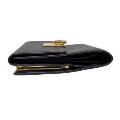 Salvatore Ferragamo GanciniHardware Bifold Wallet with Coin Pocket Leather Ladies [Used]
