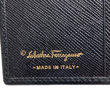 Salvatore Ferragamo GanciniHardware Bifold Wallet with Coin Pocket Leather Ladies [Used]