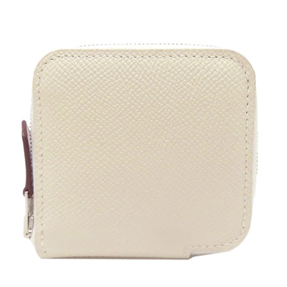 HERMES Silk In Portemonnaie SilverHardware coin purse Epsom Ladies [Used]