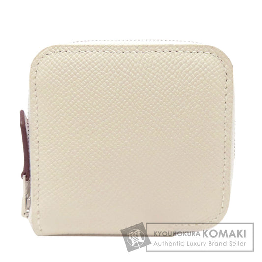 HERMES Silk In Portemonnaie SilverHardware coin purse Epsom Ladies [Used]