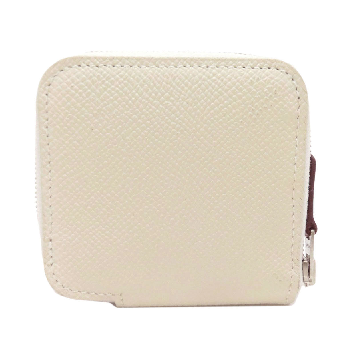 HERMES Silk In Portemonnaie SilverHardware coin purse Epsom Ladies [Used]