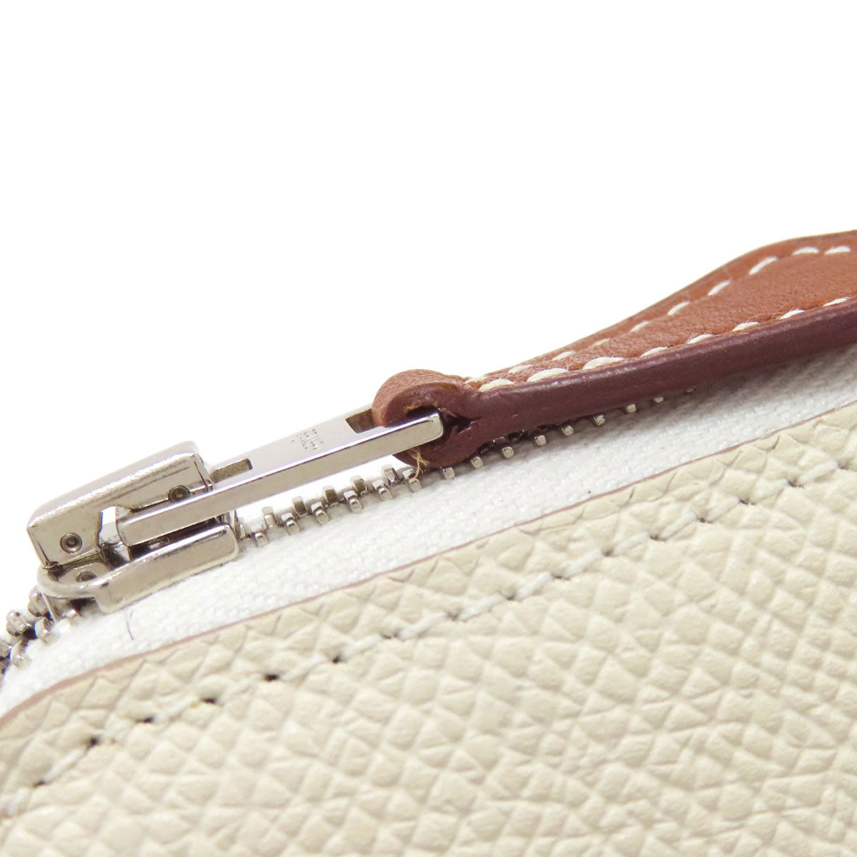 HERMES Silk In Portemonnaie SilverHardware coin purse Epsom Ladies [Used]