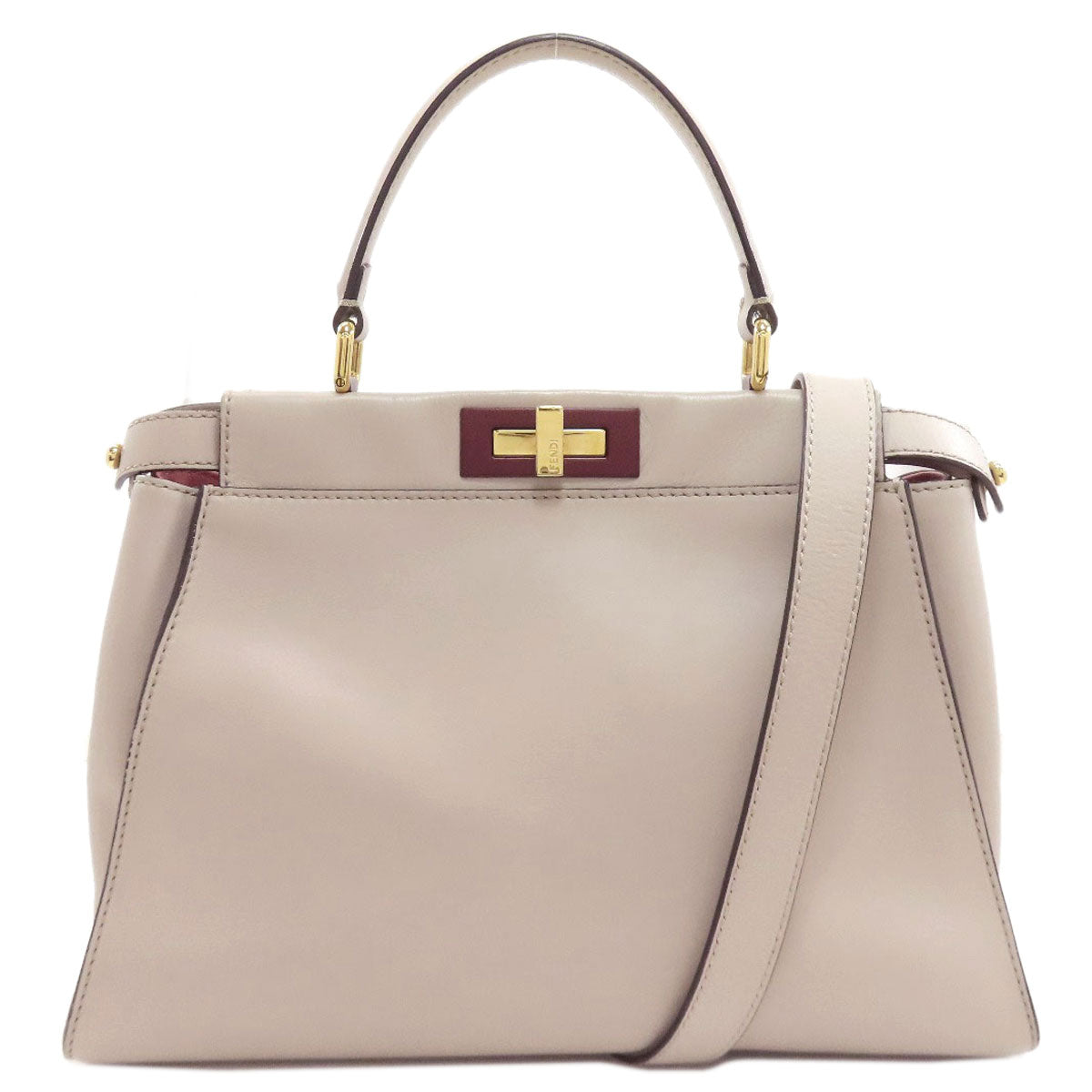 FENDI Peekaboo 2WAY Handbag Calf Ladies [Used]