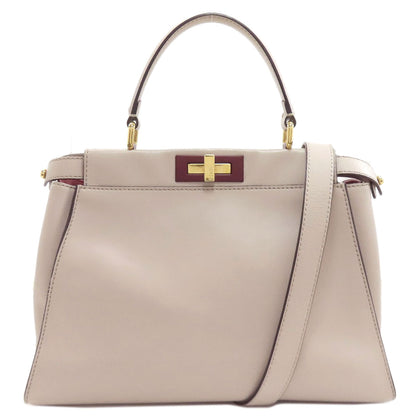 FENDI Peekaboo 2WAY Handbag Calf Ladies [Used]
