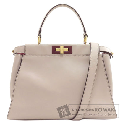 FENDI Peekaboo 2WAY Handbag Calf Ladies [Used]