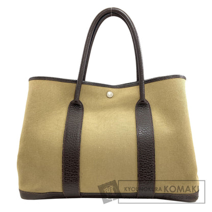 HERMES Garden Party PM Silver Hardware Tote Bag Towar Officche Ladies [Used]