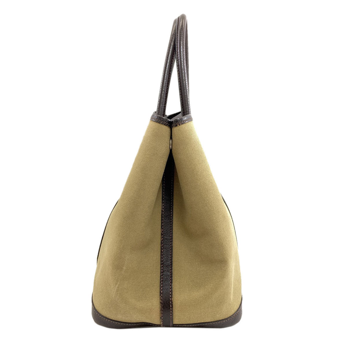 HERMES Garden Party PM Silver Hardware Tote Bag Towar Officche Ladies [Used]