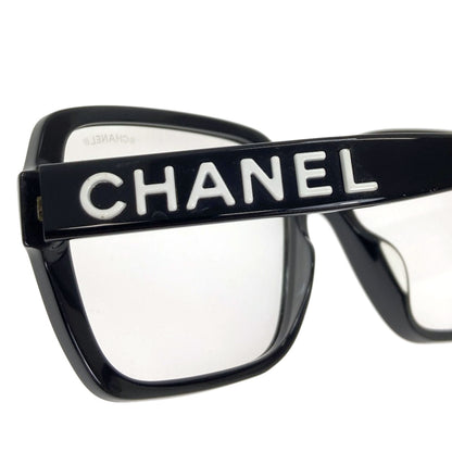 CHANEL logo glasses Plastic Ladies [Used]