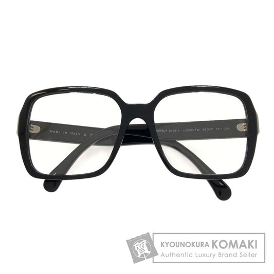 CHANEL logo glasses Plastic Ladies [Used]