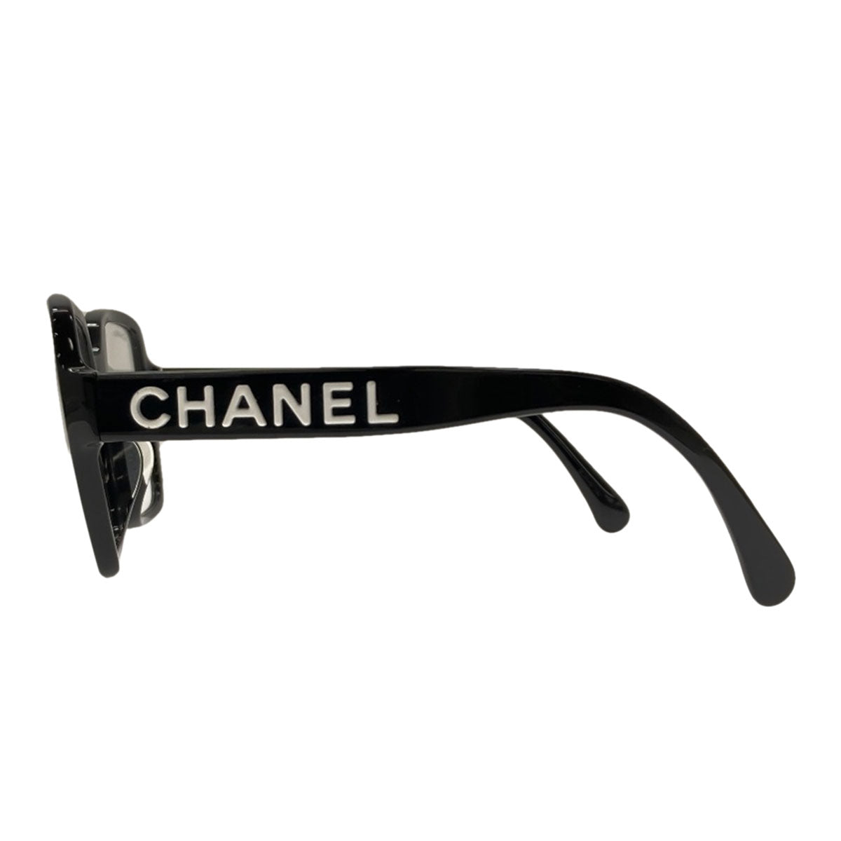 CHANEL logo glasses Plastic Ladies [Used]