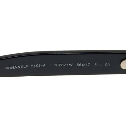 CHANEL logo glasses Plastic Ladies [Used]