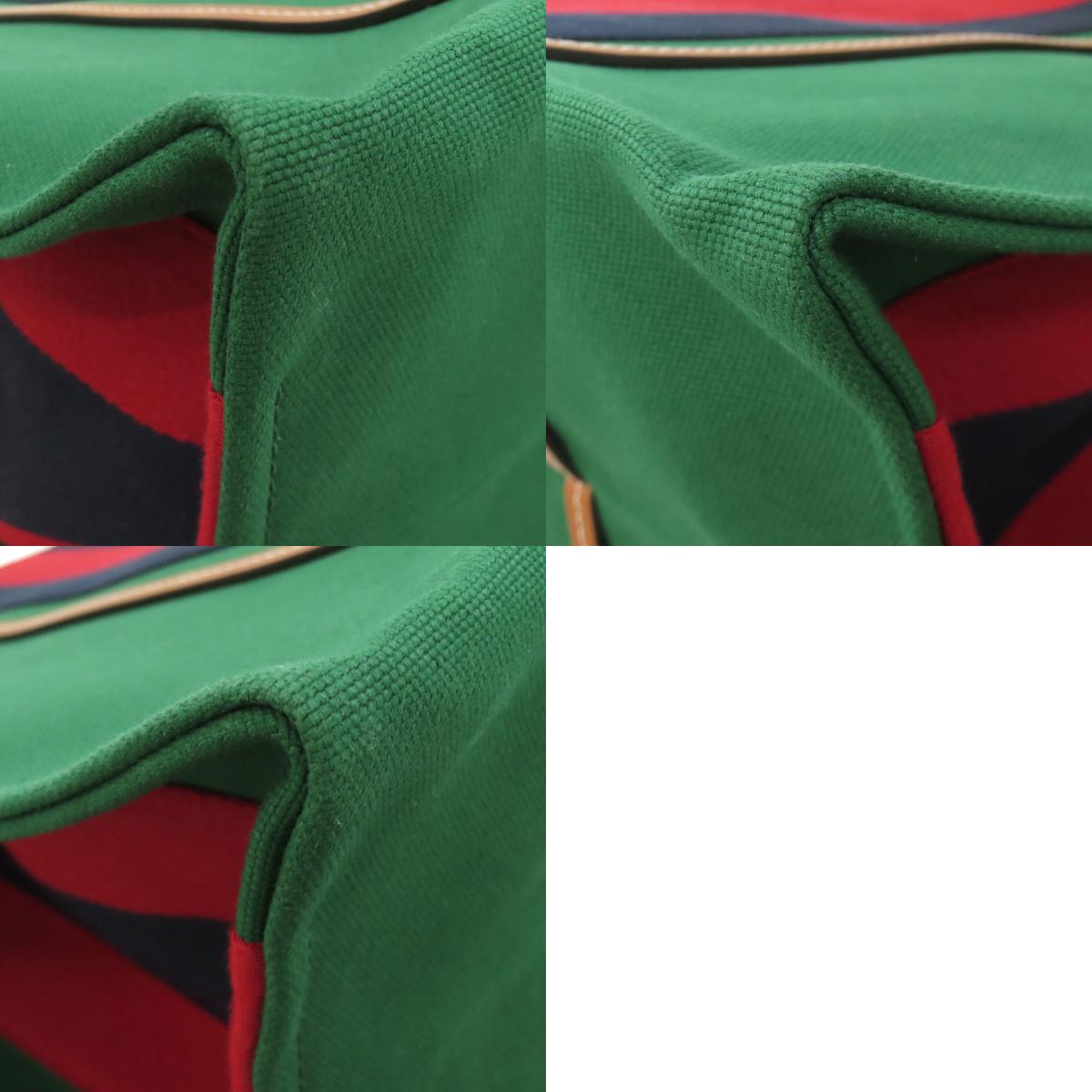 GUCCI 727701 Interlocking G 2WAY Tote Bag Canvas LeatherLadies [Used]