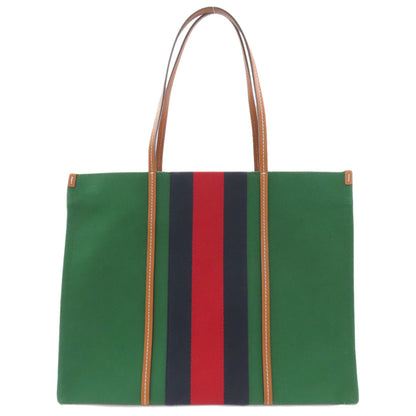 GUCCI 727701 Interlocking G 2WAY Tote Bag Canvas LeatherLadies [Used]