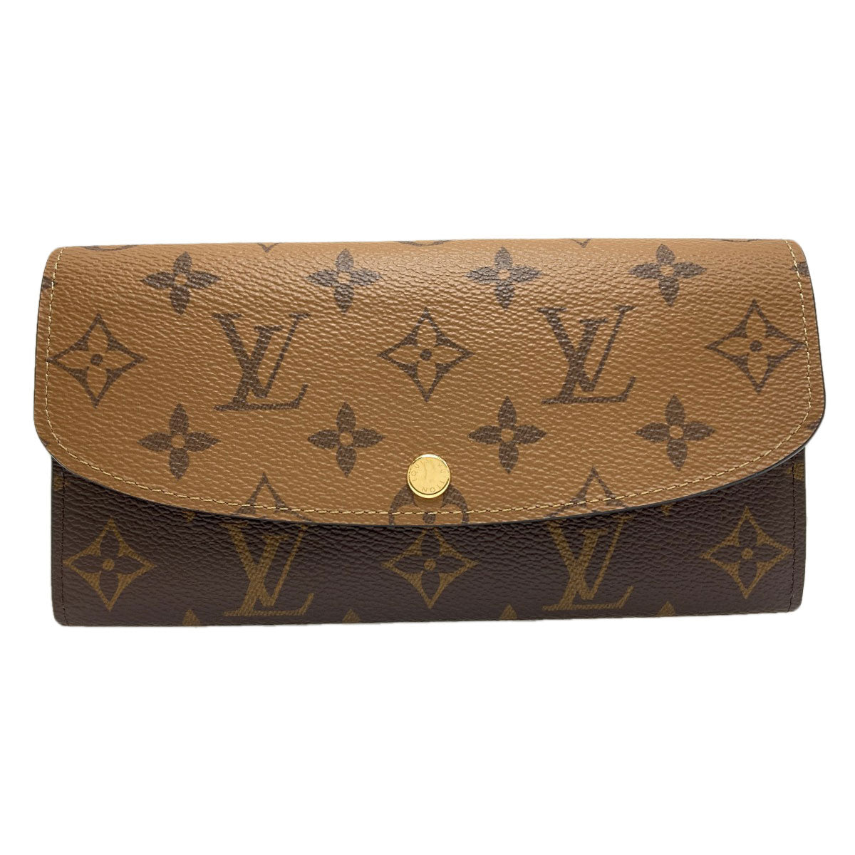 LOUIS VUITTON M82157 Portefeiulle ã» Emily Long wallet (with coin pocket) Monogram reverse Ladies [Used]