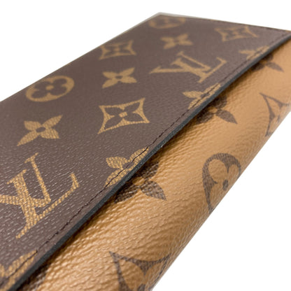 LOUIS VUITTON M82157 Portefeiulle ã» Emily Long wallet (with coin pocket) Monogram reverse Ladies [Used]