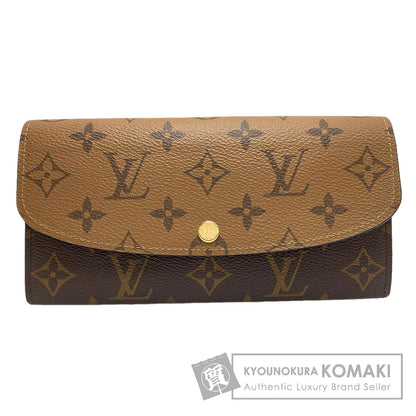 LOUIS VUITTON M82157 Portefeiulle ã» Emily Long wallet (with coin pocket) Monogram reverse Ladies [Used]
